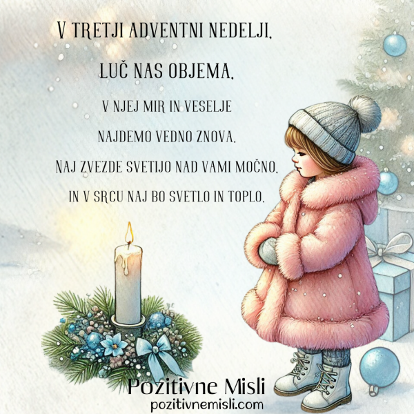 V tretji adventni nedelji: Voščilo