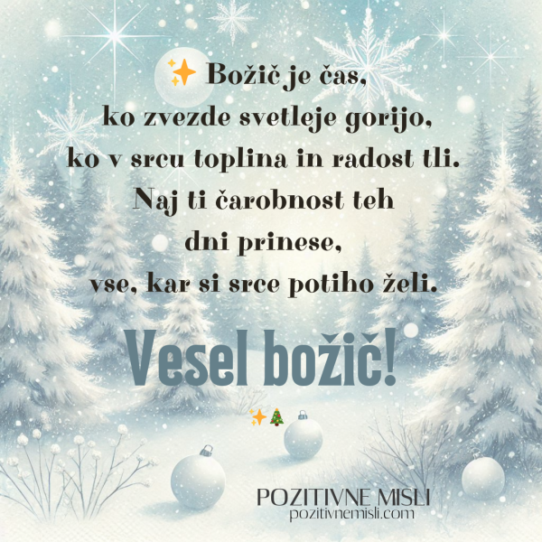 Vesel božič  Božič je čas