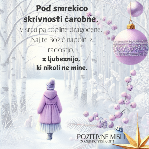 Veseli  božični verzi: Pod smrekico skrivnosti čarobne