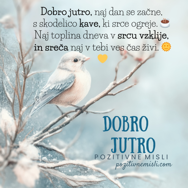 Dobro jutro – Naj se dan začne s skodelico kave