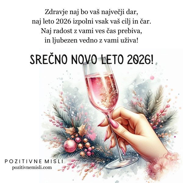 Srečno novo leto 2026:  Zdravje naj bo