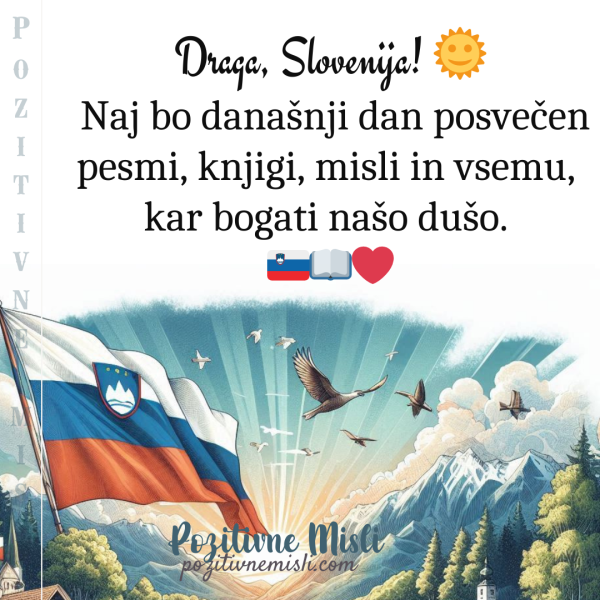 Draga, Slovenija! Čestitke ob 8. februarju