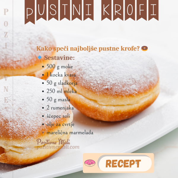 Pustni krofi – recept