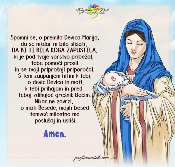 Mati Marija  - molitev