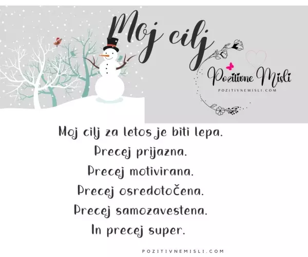 Moj cilj za letos je biti lepa - Novoletne zaobljube