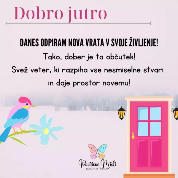 Dobro jutro  - pozitivne misli