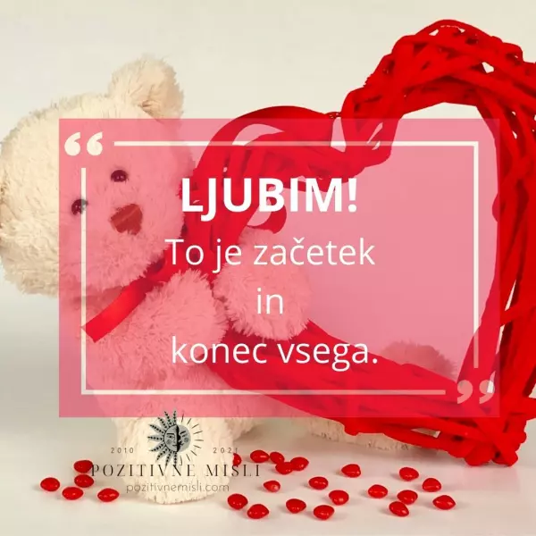 Ljubim!  - Lepe ljubezenske misli