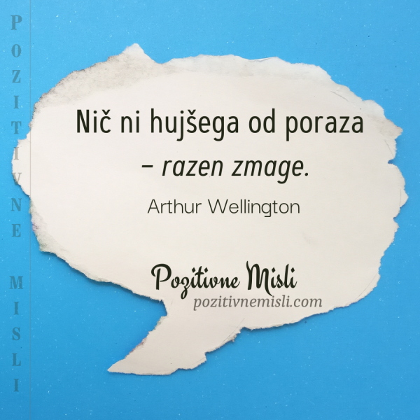 Citati: Nič ni hujšega od poraza