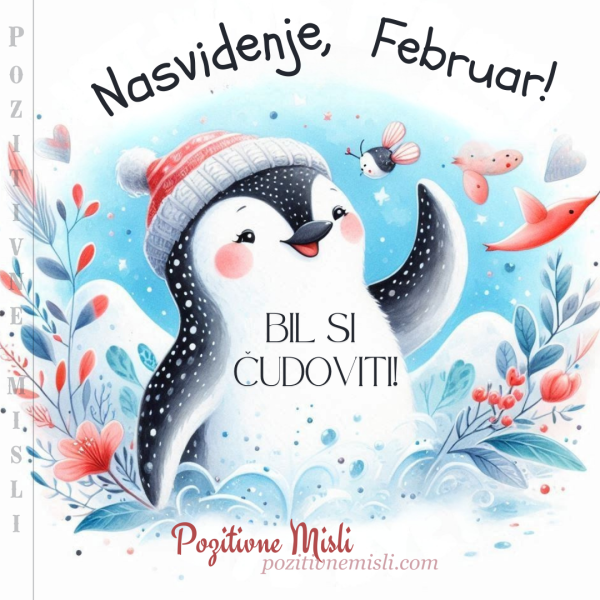 Februar nasvidenje - bil si čudoviti!