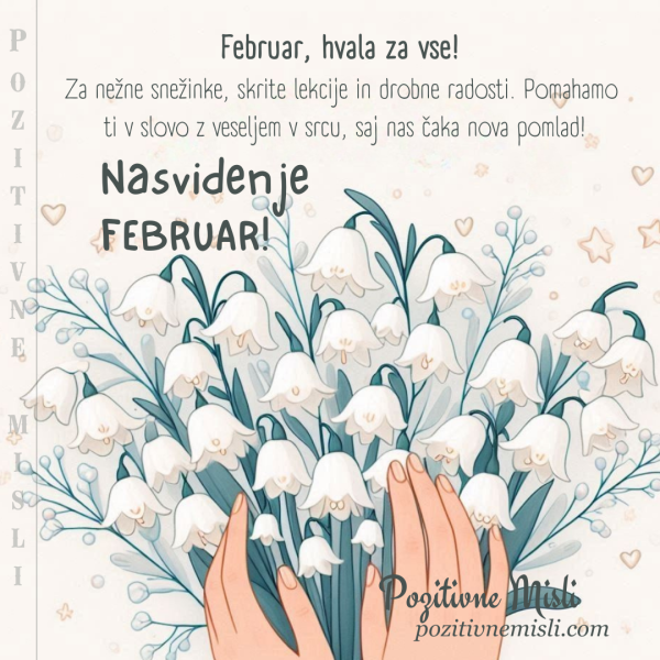 Februar, hvala za vse! 💙 Za nežne snežinke