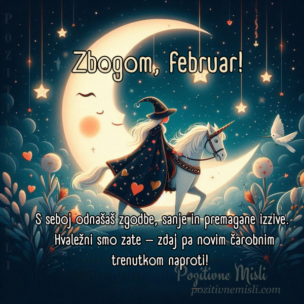 Zbogom Februar - S seboj odnašaš zgodbe