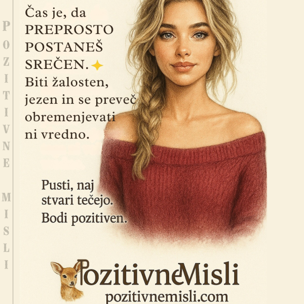 Čas je, da preprosto postaneš srečen