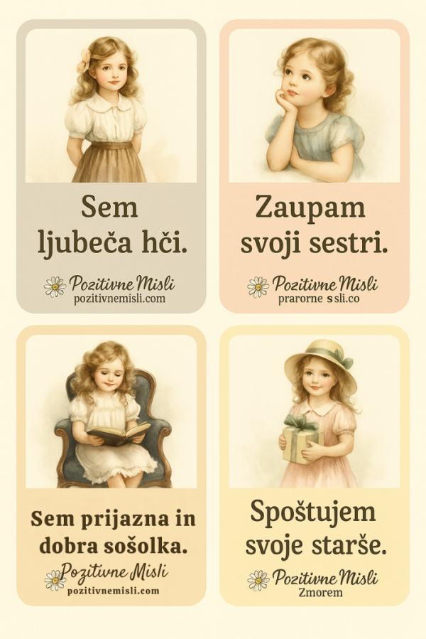 Otroške afirmacije za dekleta
