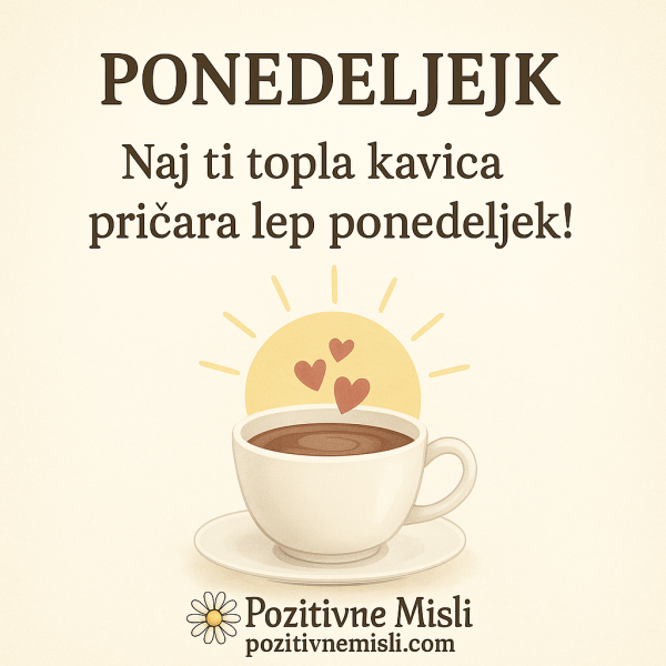 Ponedeljek – kavica in lep začetek dneva