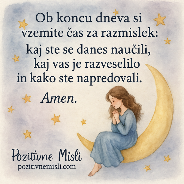 Razmiselk ob koncu dneva - amen