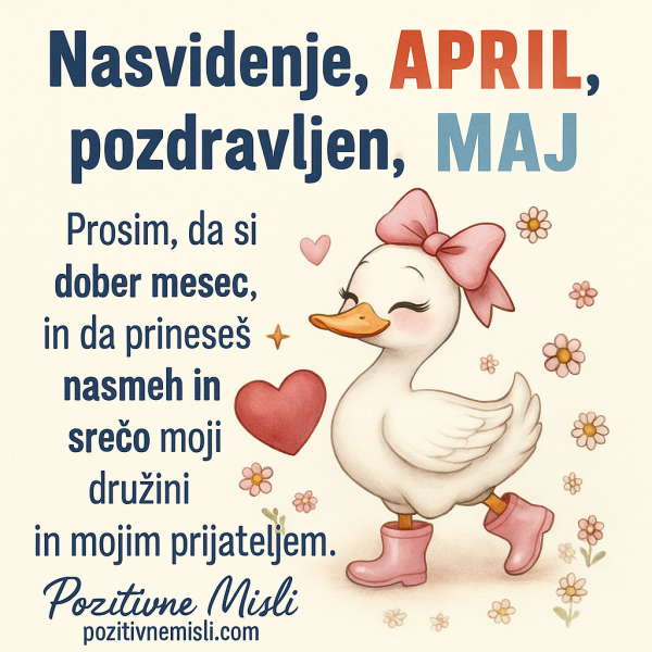 MAj dobrodošel: Pozdravljen, maj!