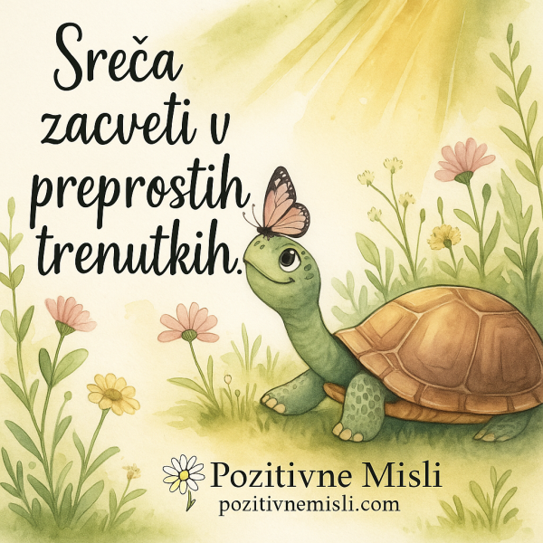 Sreča zacveti v preprostih trenutkih
