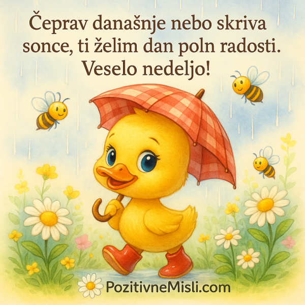 Nedelja - čeprav nebo skriva sonce