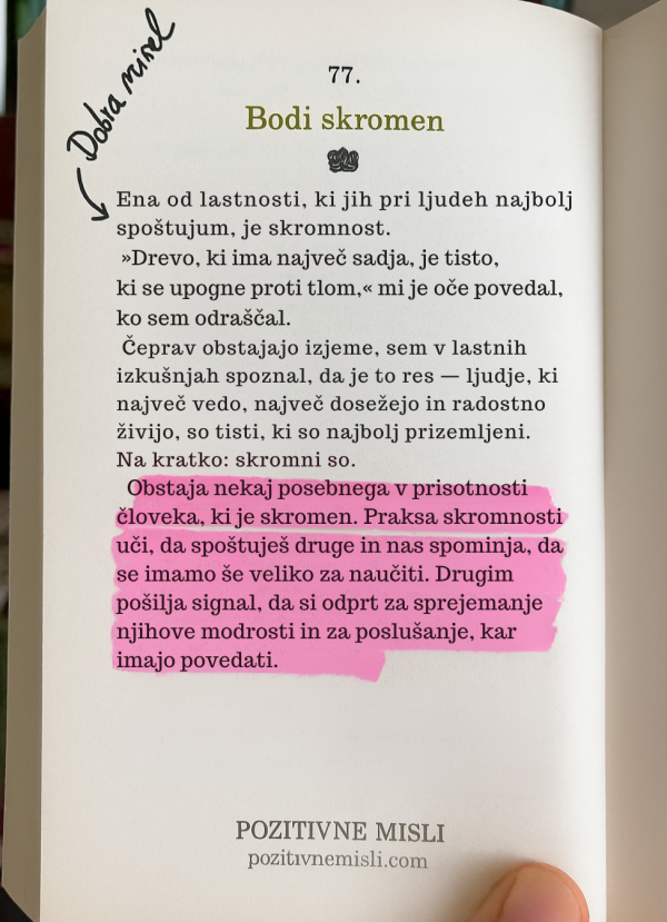 Bodi skromen - Moč skromnosti