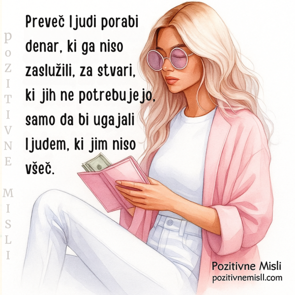 Preveč ljudi porabi denar