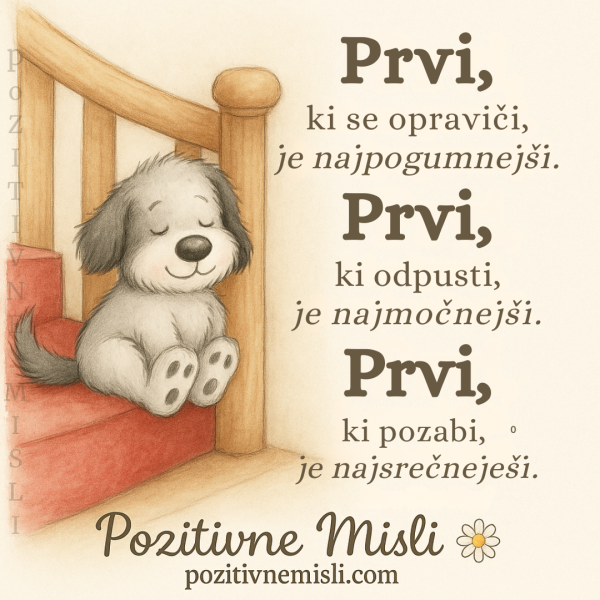 Prvi, ki odpusti, je najmočnejši