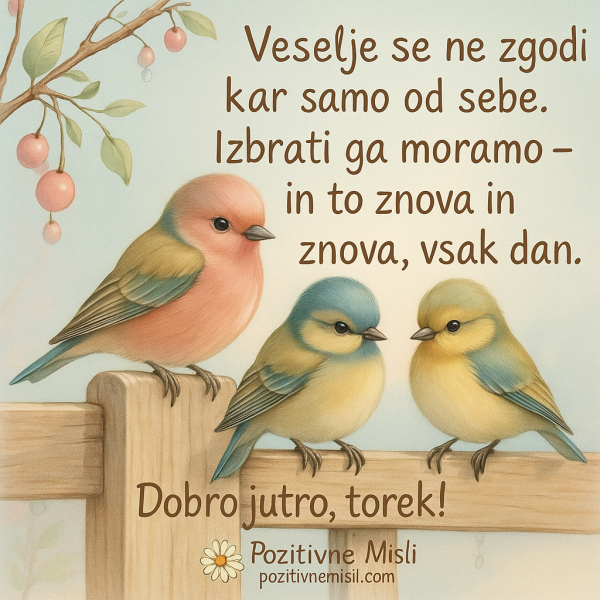 Torek - veselje se ne zgodi kar samo