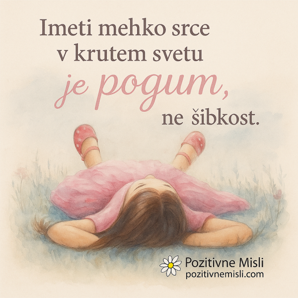 Imeti mehko srce - Pozitivne misli