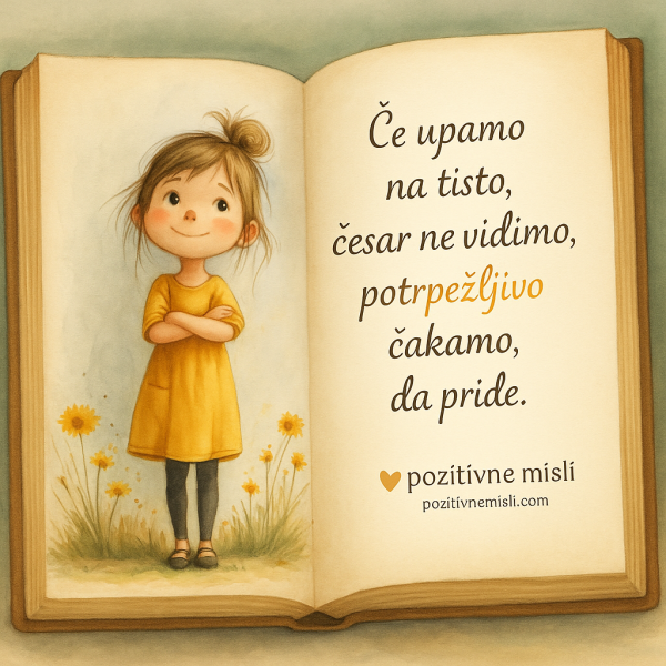 Če upamo na tisto, česar ne vidimo