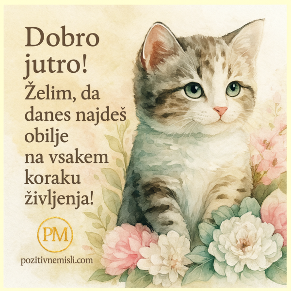 Dobro jutro – naj ti danes življenje prinese obilje
