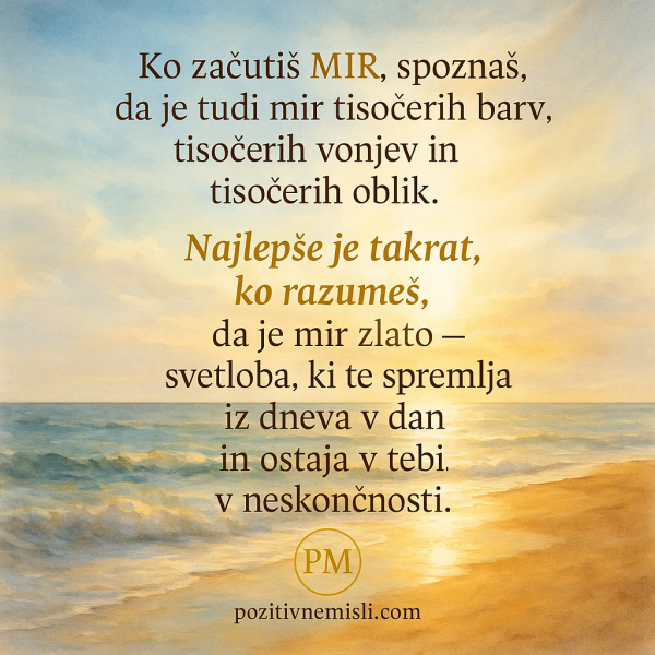 Misel o miru - Mir je svetost življenja