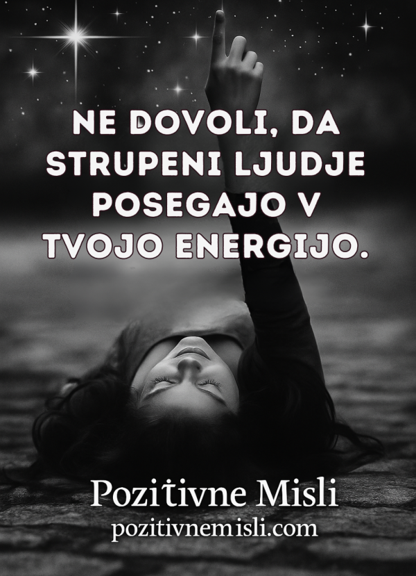 Ne dovoli, da strupeni ljudje