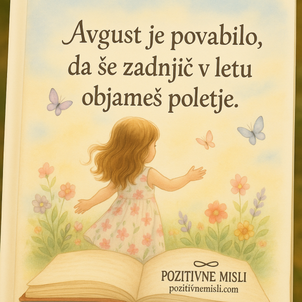 Objem poletja v avgustu