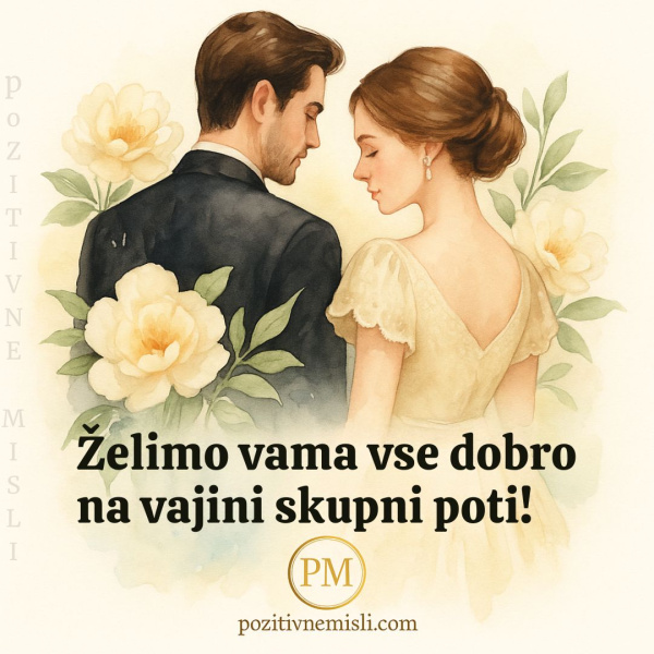 Poročno voščilo: Vse dobro vama želimo