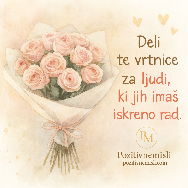 Vrtnice za ljubezen in iskrenost 🌹