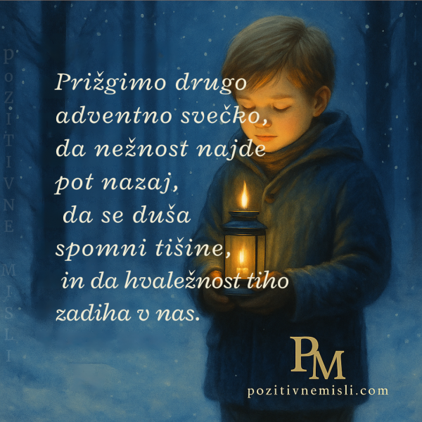 Prižgimo drugo adventno svečko – nežnost, tišina in hvaležnost