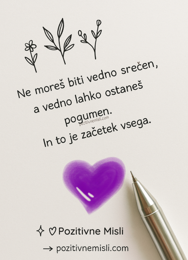 Ne moreš biti vedno srečen