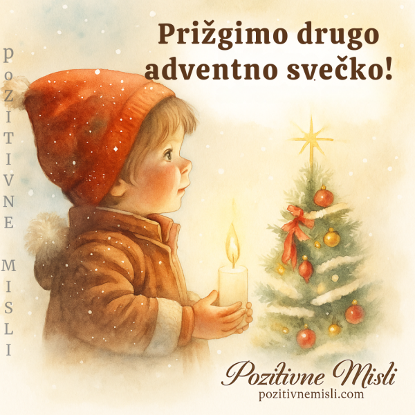 Prižgimo drugo adventno svečko
