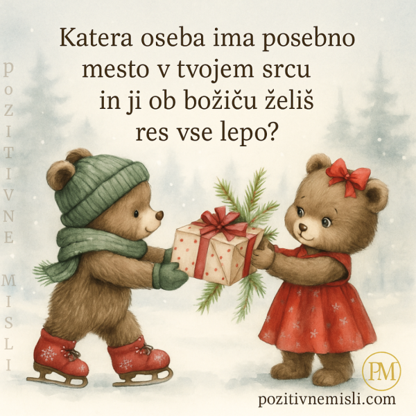 Katera oseba ima posebno mesto  - božični verzi