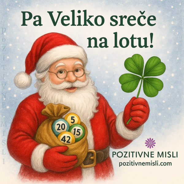 Deteljica in božič za srečo na lotu