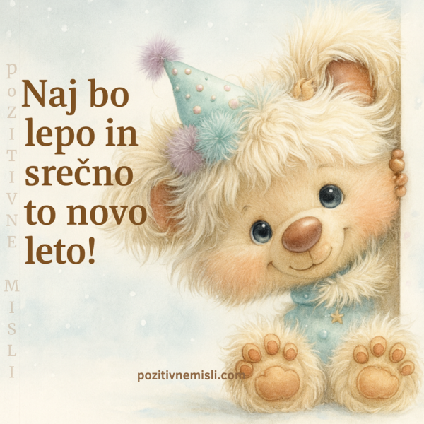 Naj bo lepo in srečno to novo leto