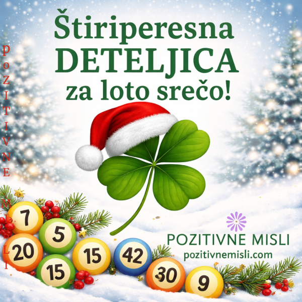 Štiriperesna deteljica za loto srečo