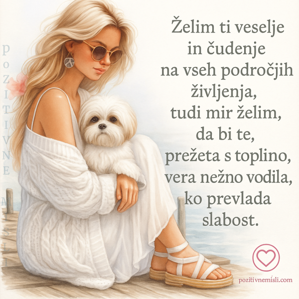 Želim ti veselje na vseh področjih