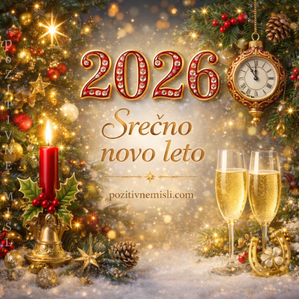 Srečno novo leto 2026 – praznične misli za nov začetek