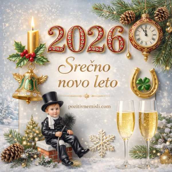 Srečno novo leto 2026 – praznična misel za nov začetek