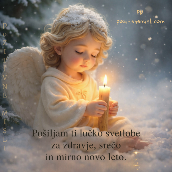 Lučka svetlobe za mirno novo leto