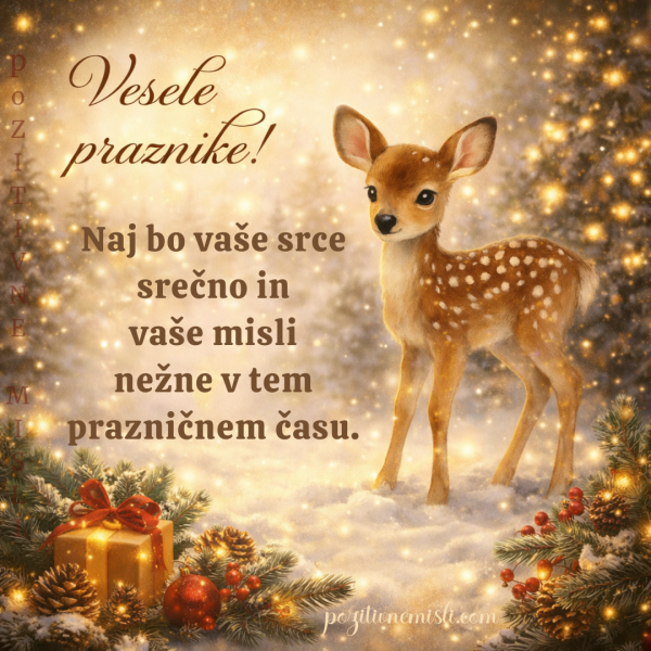 Vesele praznike - Naj bo vaše srce srečno