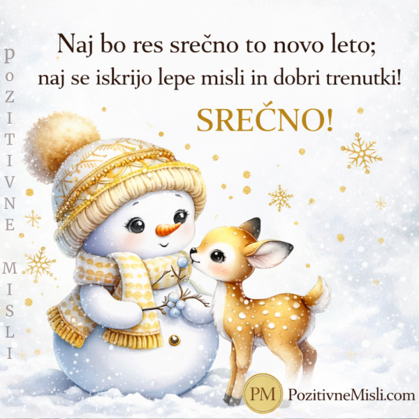 Naj bo srečno to novo leto