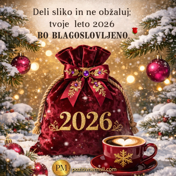 Tvoje leto 2026 bo blagoslovljeno