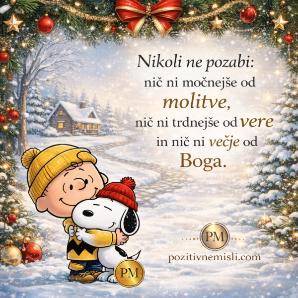 Nikoli ne pozabi molitve