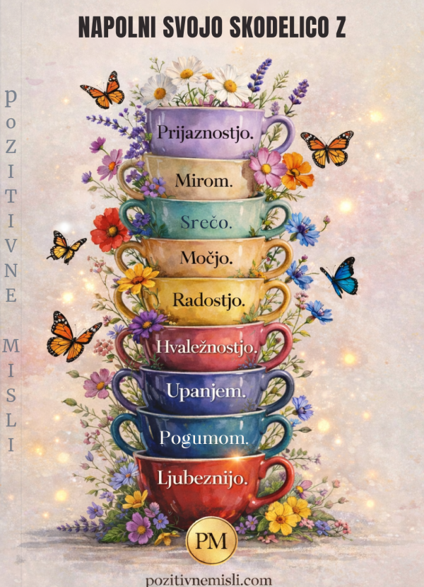 Napolni svojo skodelico s pozitivnimi vrednotami